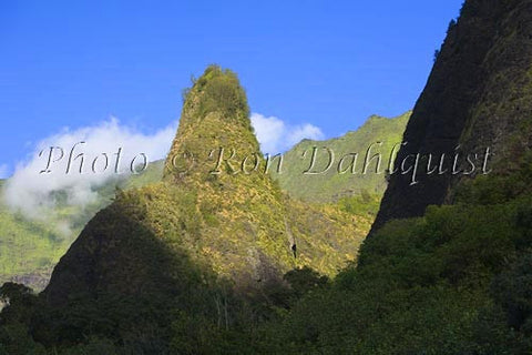 Iao Needle at Iao Valley State Park, Maui, Hawaii Stock Photo - Hawaiipictures.com