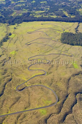 Switchbacks on the road to Haleakala, Maui, Hawaii Picture - Hawaiipictures.com